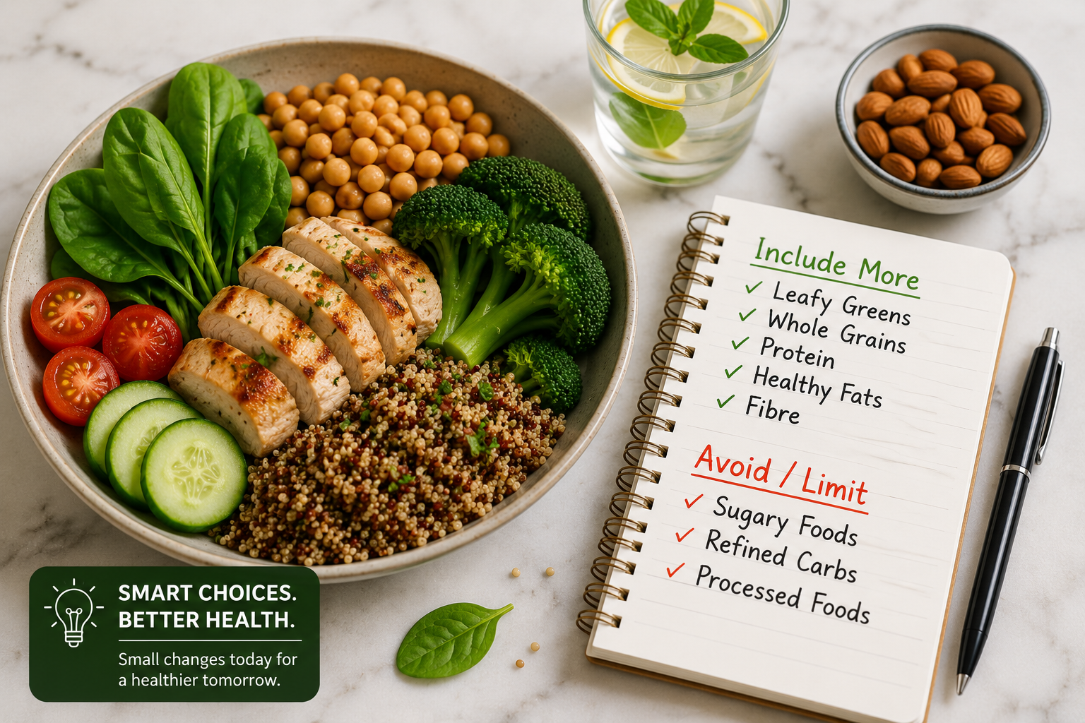 Foods to include and avoid without restrictive dieting